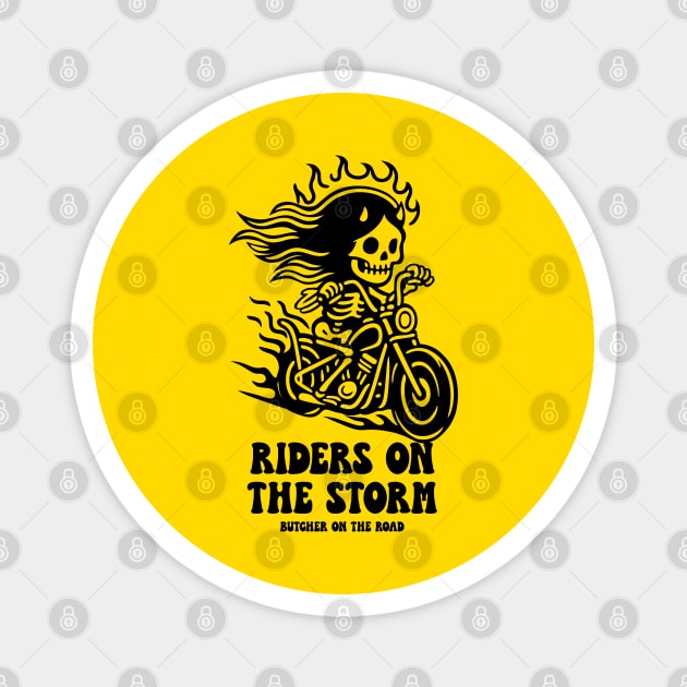 RIDERS ON THE STORM Magnet by artslaves